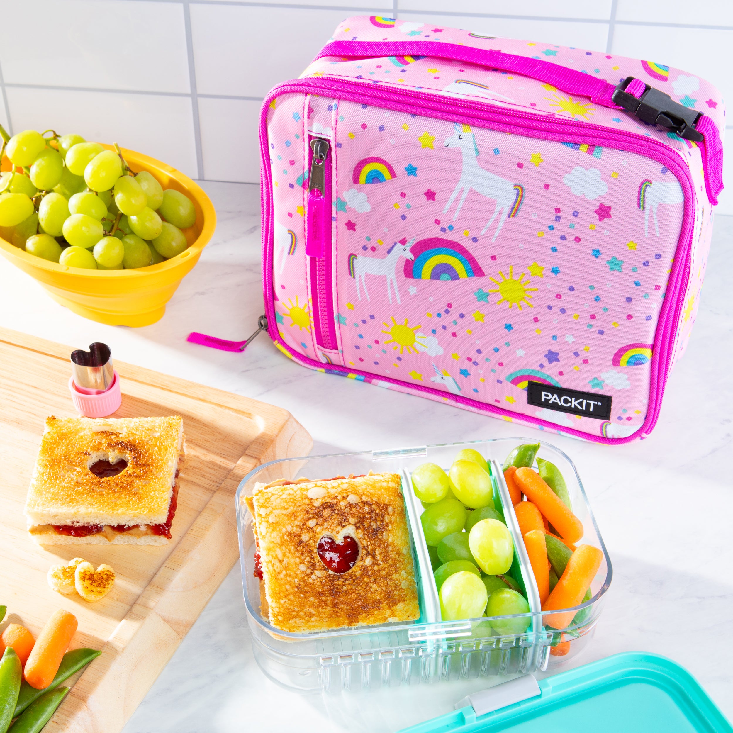 Unicorn Lunch Boxes Shop Unicorn Lunch Bags Rainbow Sky Lunch Box PackIt