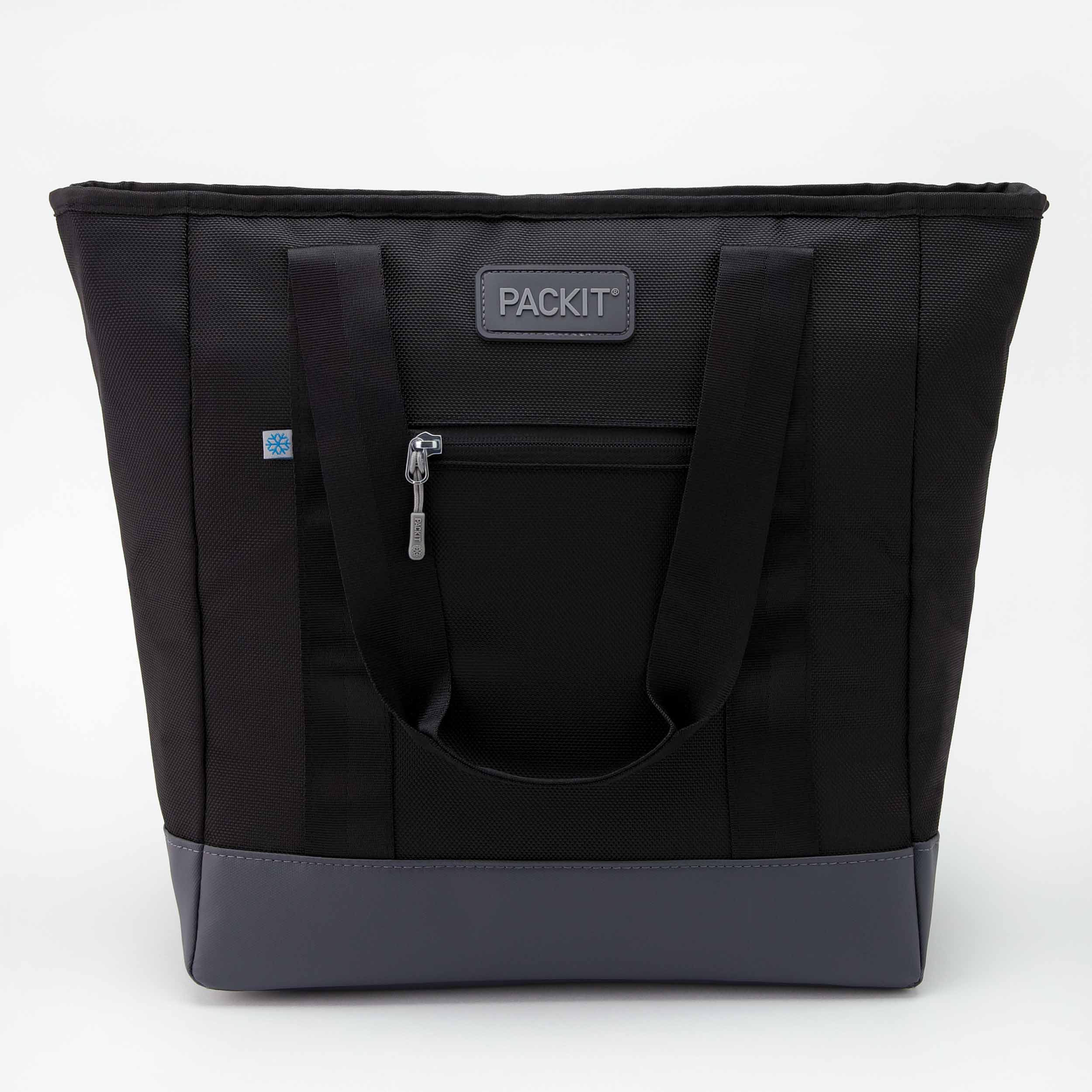 Pack It Freezable Carry Tote Black Grey