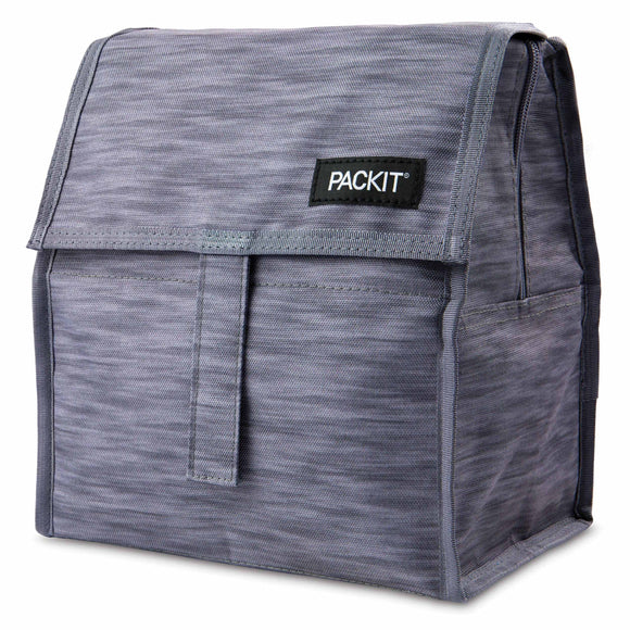 Packit Freezable Lunch Bag, Black, 72 oz