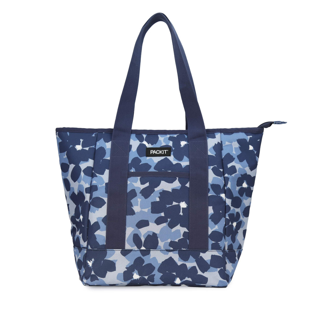 Freezable 12 Can Tote Cooler - PackIt#color_blue-bouquet