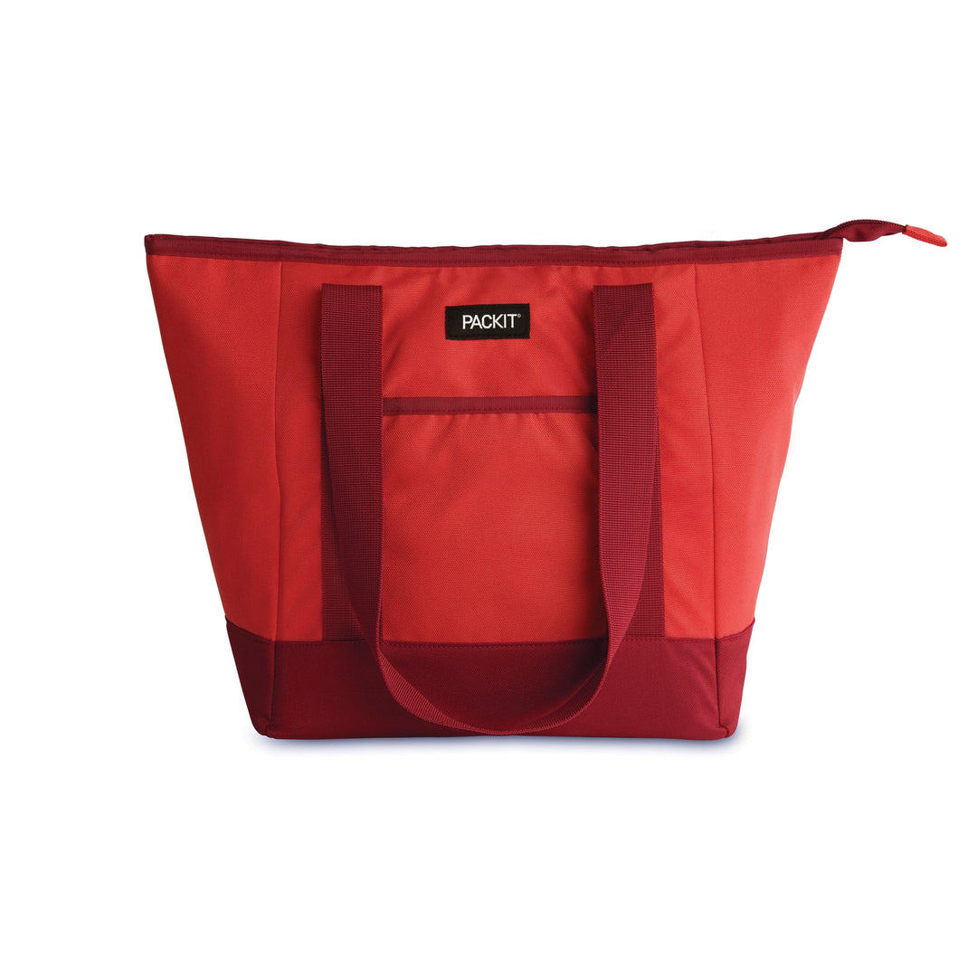 Freezable 12 Can Tote Cooler - PackIt#color_poppy
