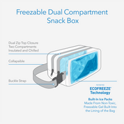 Freezable Dual Compartment Snack Box