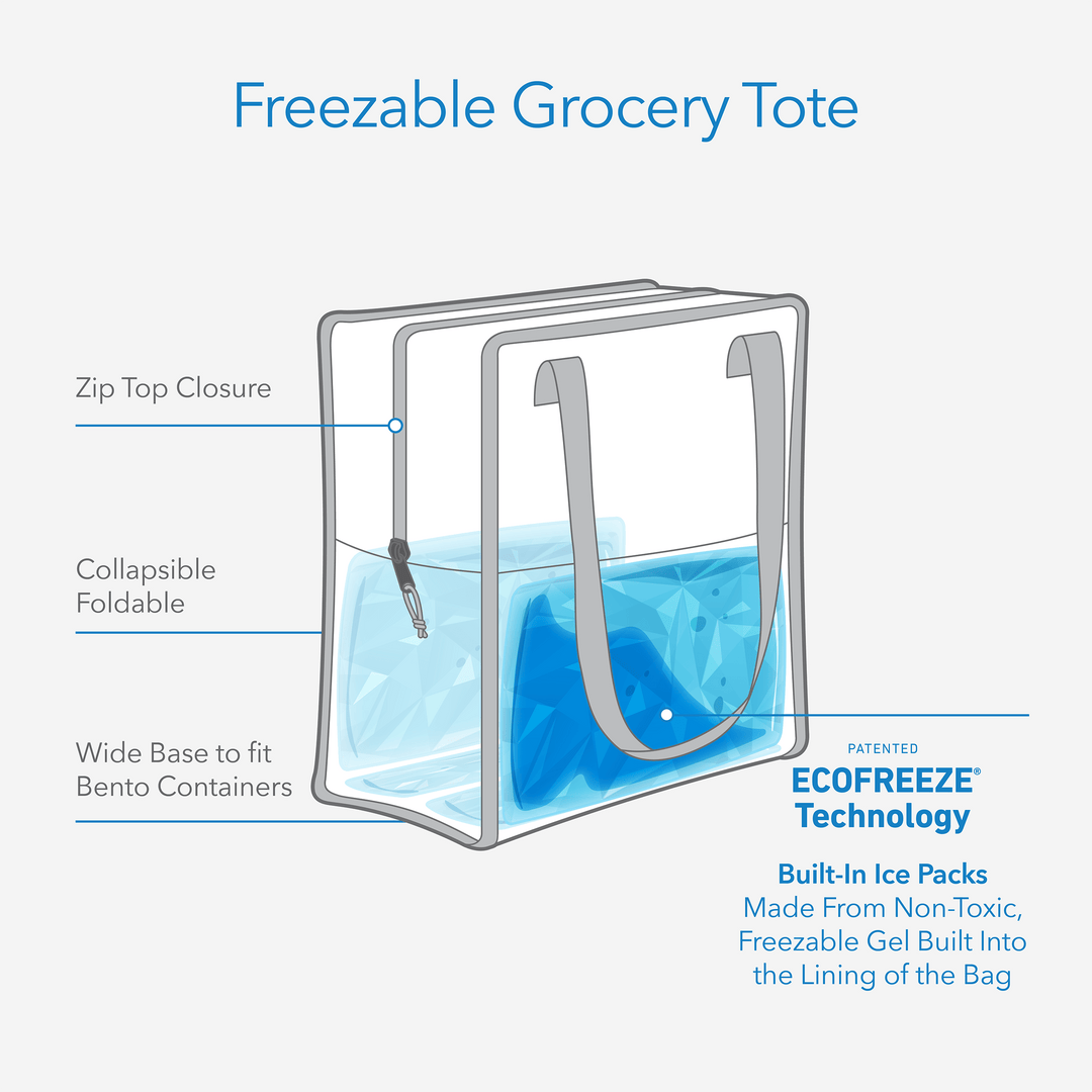 Freezable Grocery Tote Bag - PackIt#color_ALL