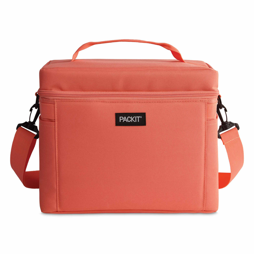 Freezable Newport Cooler - PackIt#color_papaya