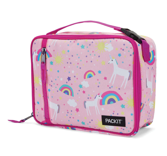 Packit Brand, Unicorn Sky Navy, Freezable, and Reusable Lunch Box, Blue