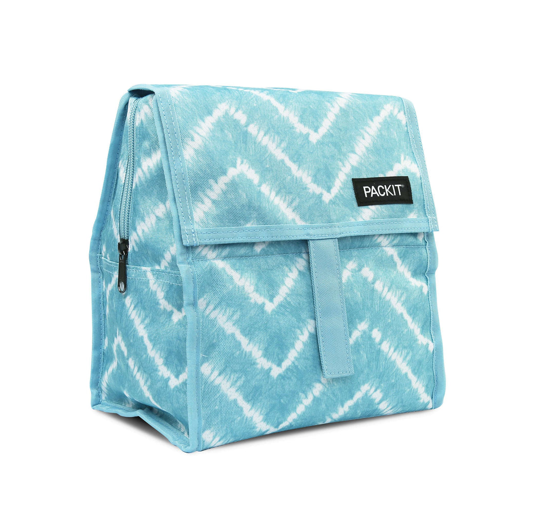 Freezable Lunch Bag - PackIt#color_aqua-tie-dye