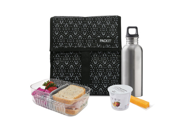 PackIt Black Freezable Lunch Bag  The Loaded Kitchen Anna Maria