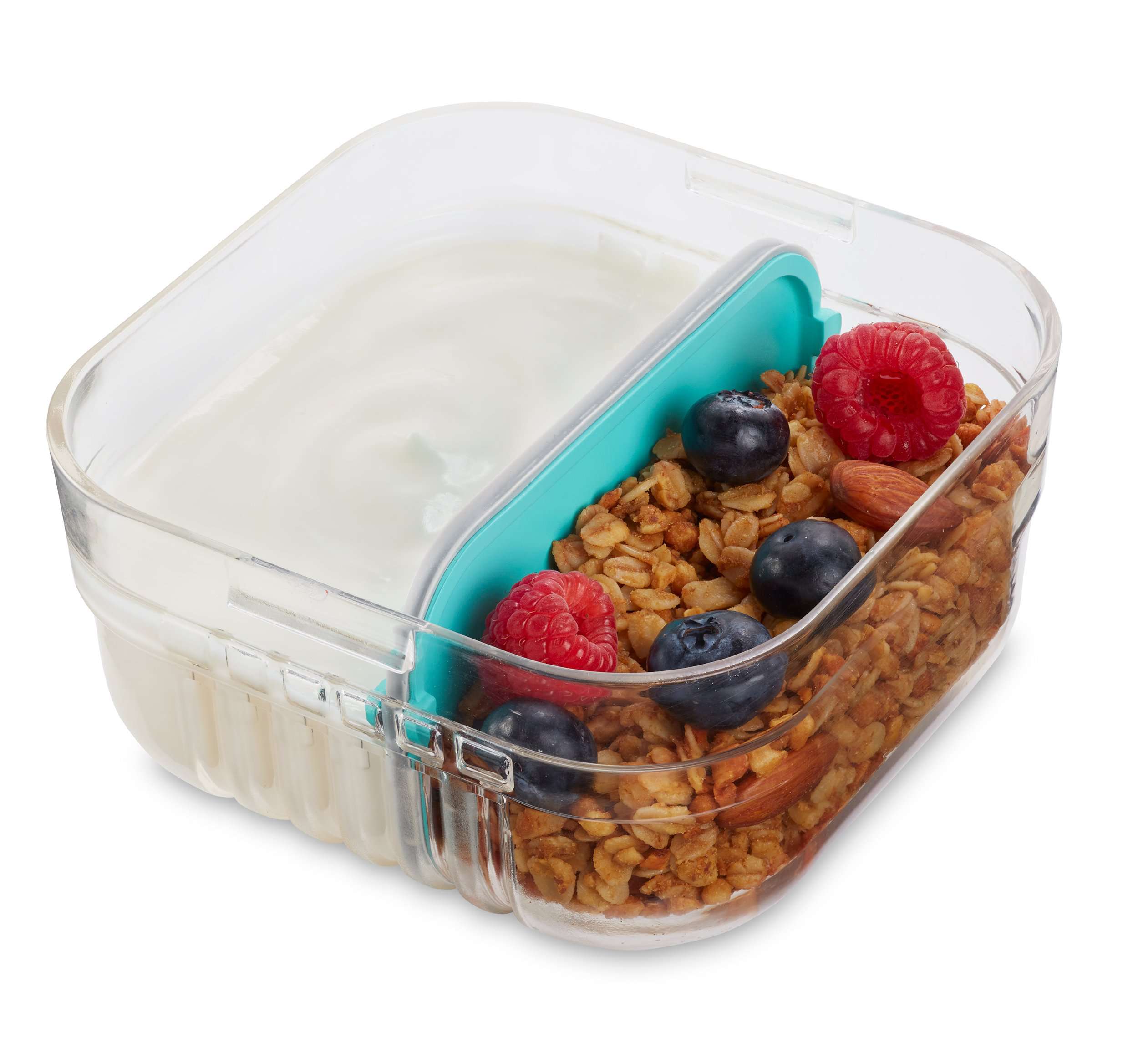Snack Container With 4 Compartments, Divided Bento Lunch Box With