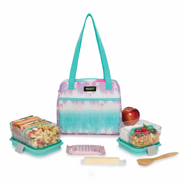 Packit Freezable Hampton Lunch Bag - Mulberry Tie-Dye