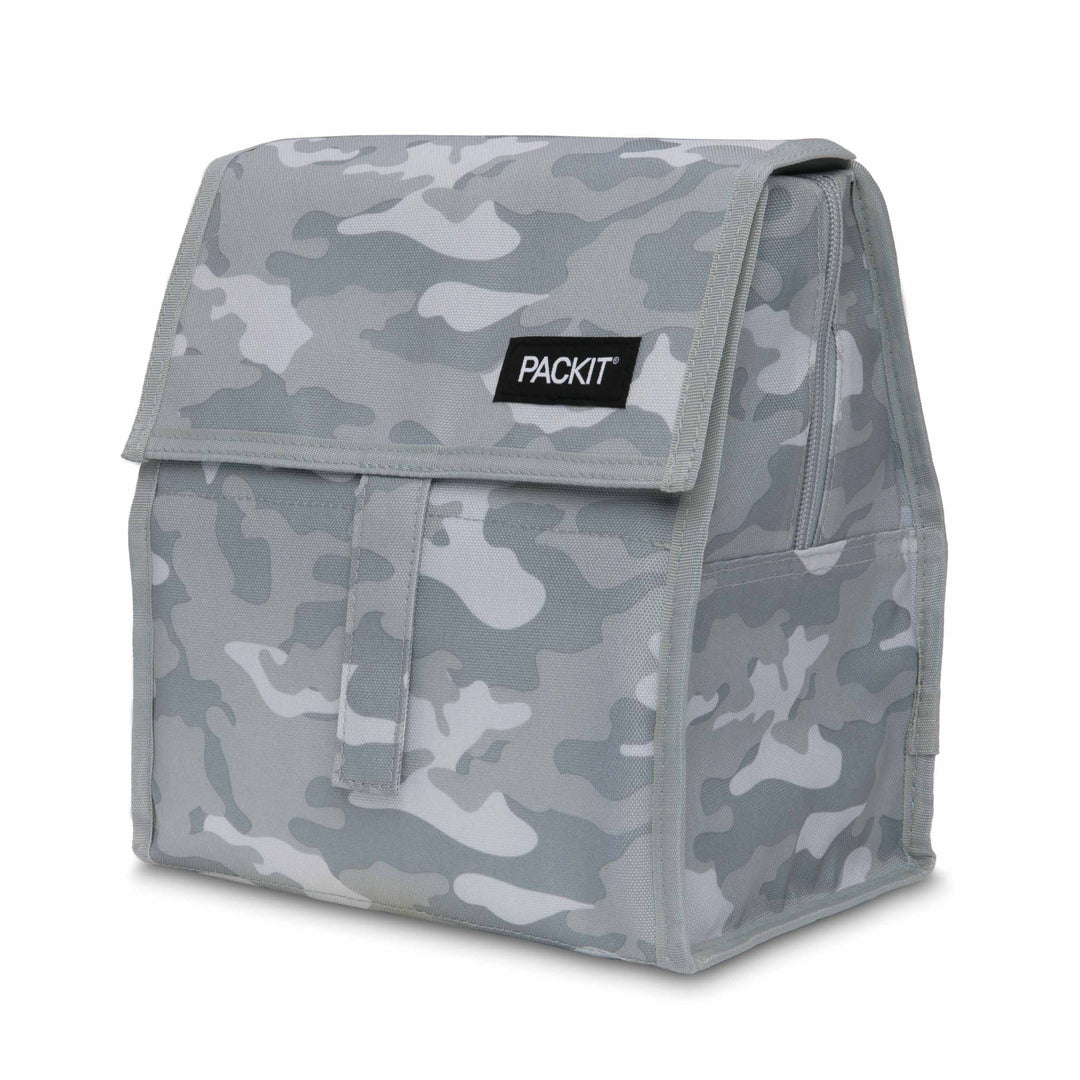 Freezable Lunch Bag - PackIt#color_tonal-camo-gray