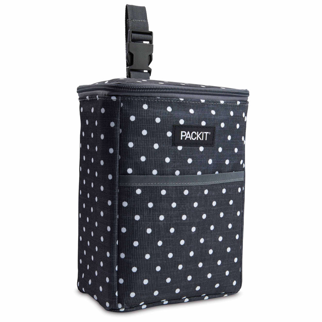 Freezable Double Baby Bottle Bag - PackIt#color_polka-dots
